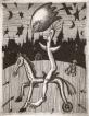 Jezdec ped branami/Horseman in front of gate